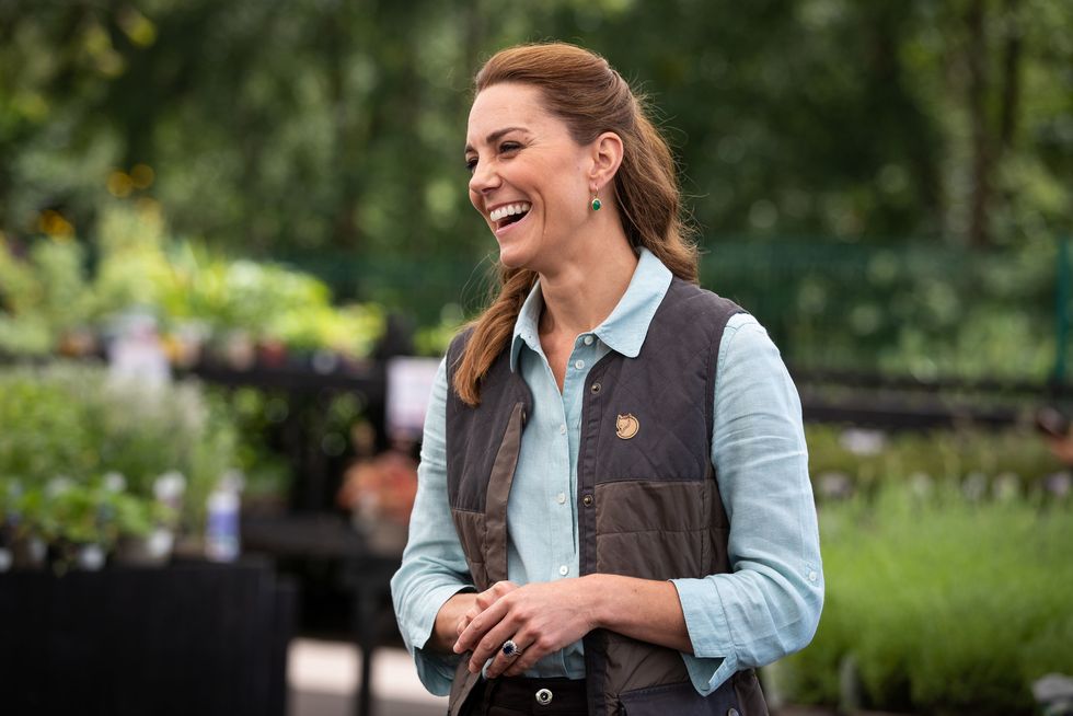 the duchess of cambridge visits garden centre in norfolk