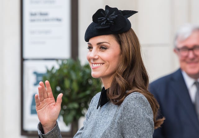 Queen Elizabeth II And The Duchess Of Cambridge Visit King's College London