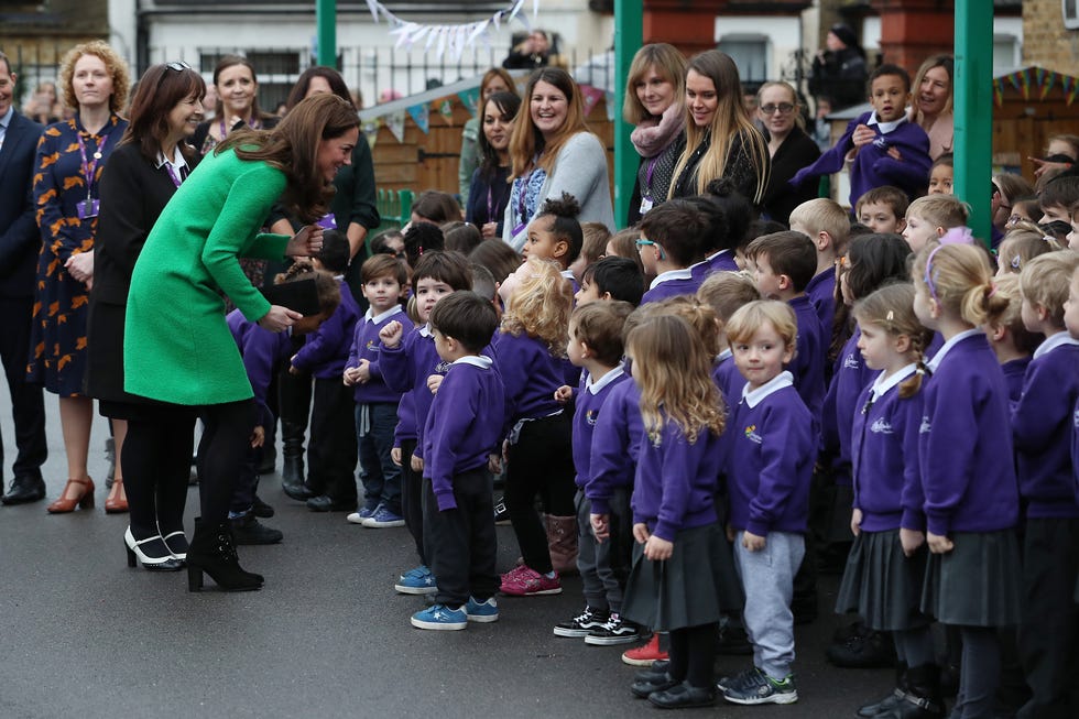 The Duchess Of Cambridge Visits Schools In Support Of Children's Mental Health