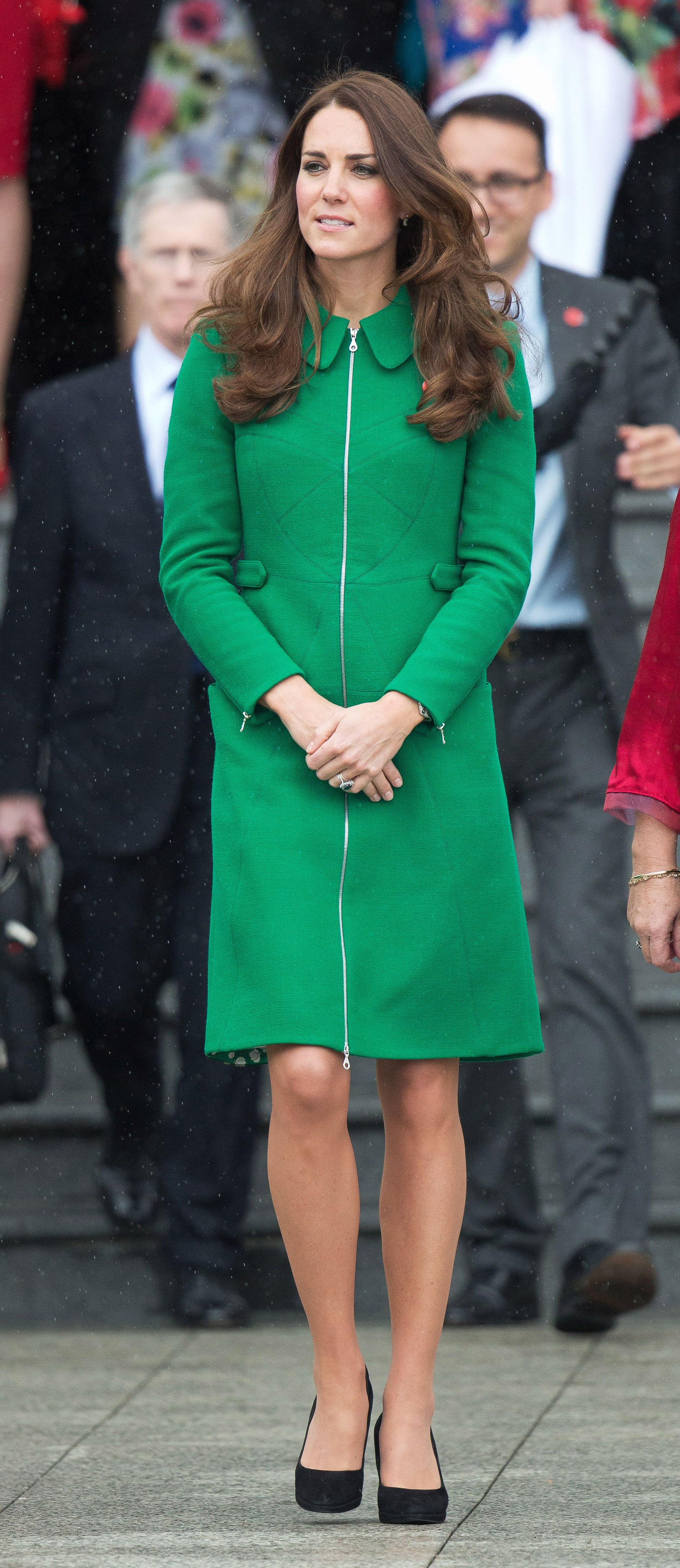 Green hotsell coat dress