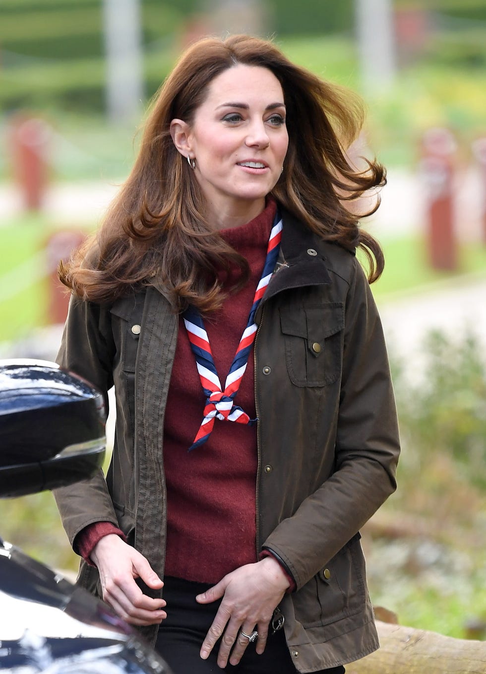 Kate Middleton Wears J.Crew Sweater and Combat Boots for Scouts Visit ...