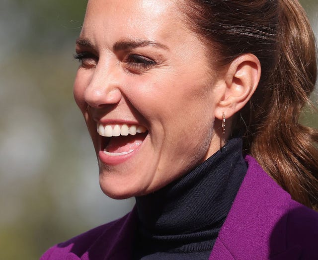 duchess of cambridge football skills northern ireland
