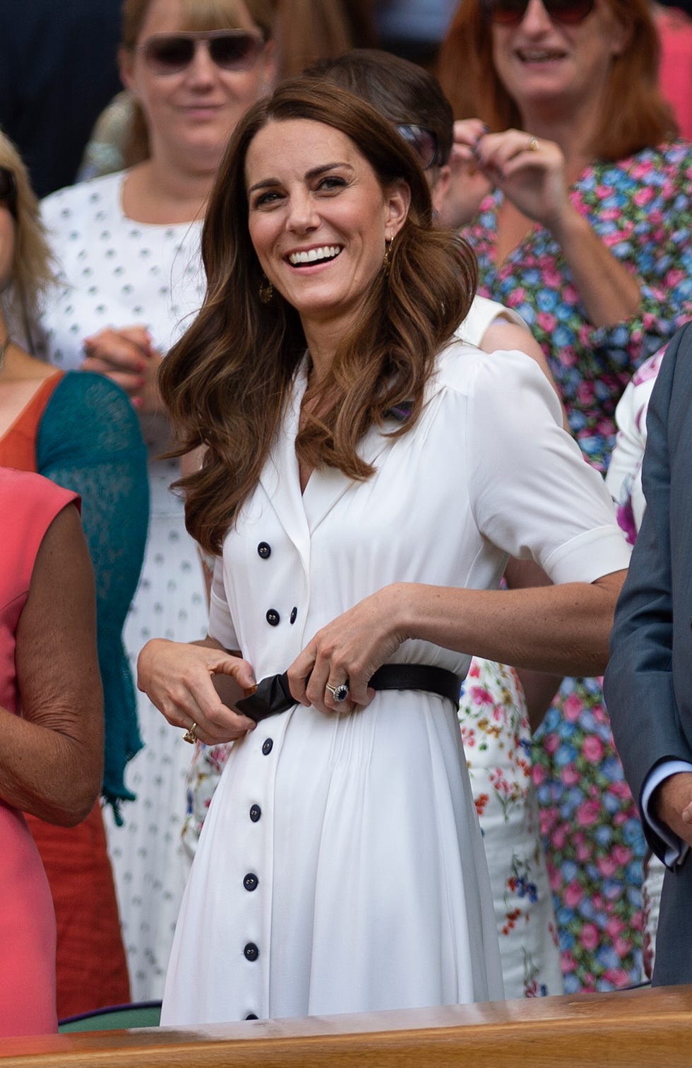 Dolce & Gabbana Miss Sicily Bag worn by Catherine, Duchess of Cambridge  Wimbledon Ladies Singles Final July 13, 2019