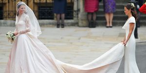 royal wedding wedding guests and party make their way to westminster abbey