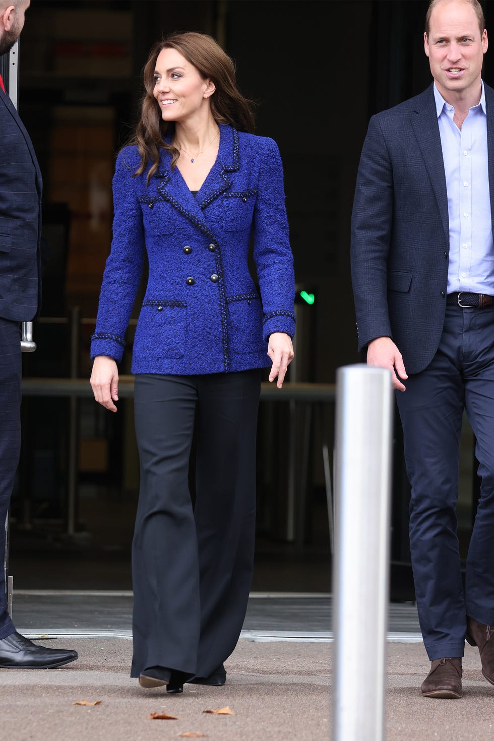 Kate Middleton Wears Vintage '90s Chanel Blazer With Black Slacks