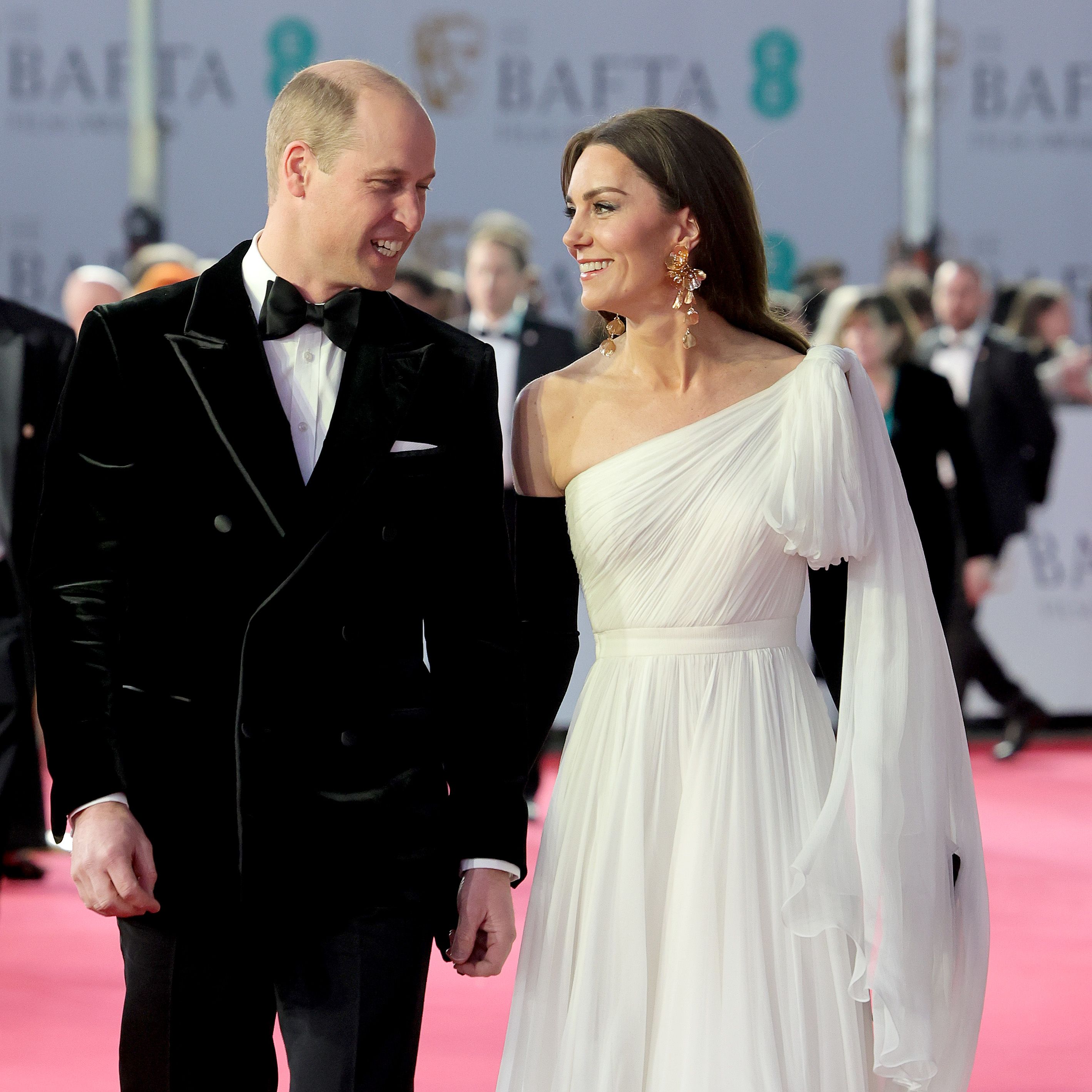 Kate Middleton Pats Prince William's Butt on the BAFTAs Red Carpet in Rare PDA Moment