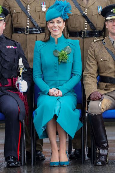 the prince and princess of wales attend the st patrick's day parade