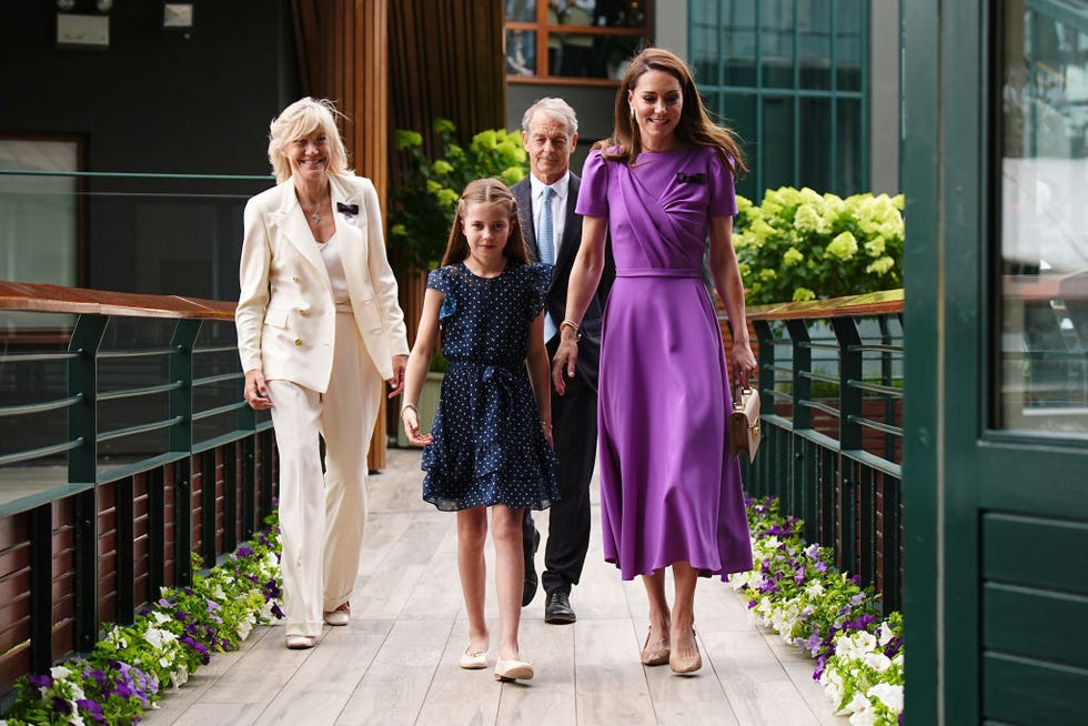 Princess Charlotte Wears Cute Polka Dot Dress to Wimbledon With Kate  Middleton