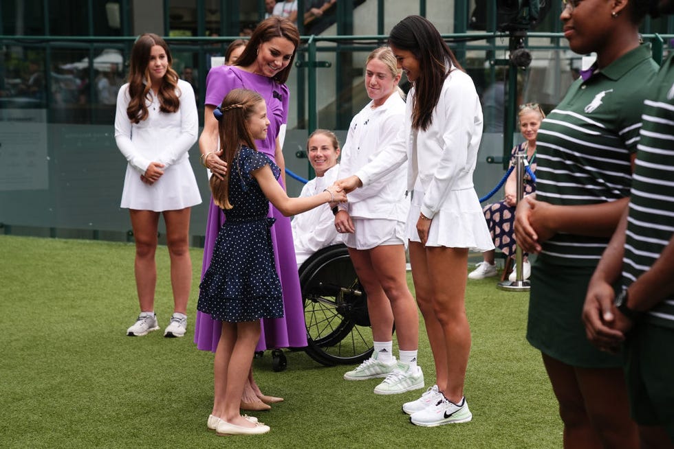 the princess of wales and princess charlotte attend wimbledon 2024 day 14