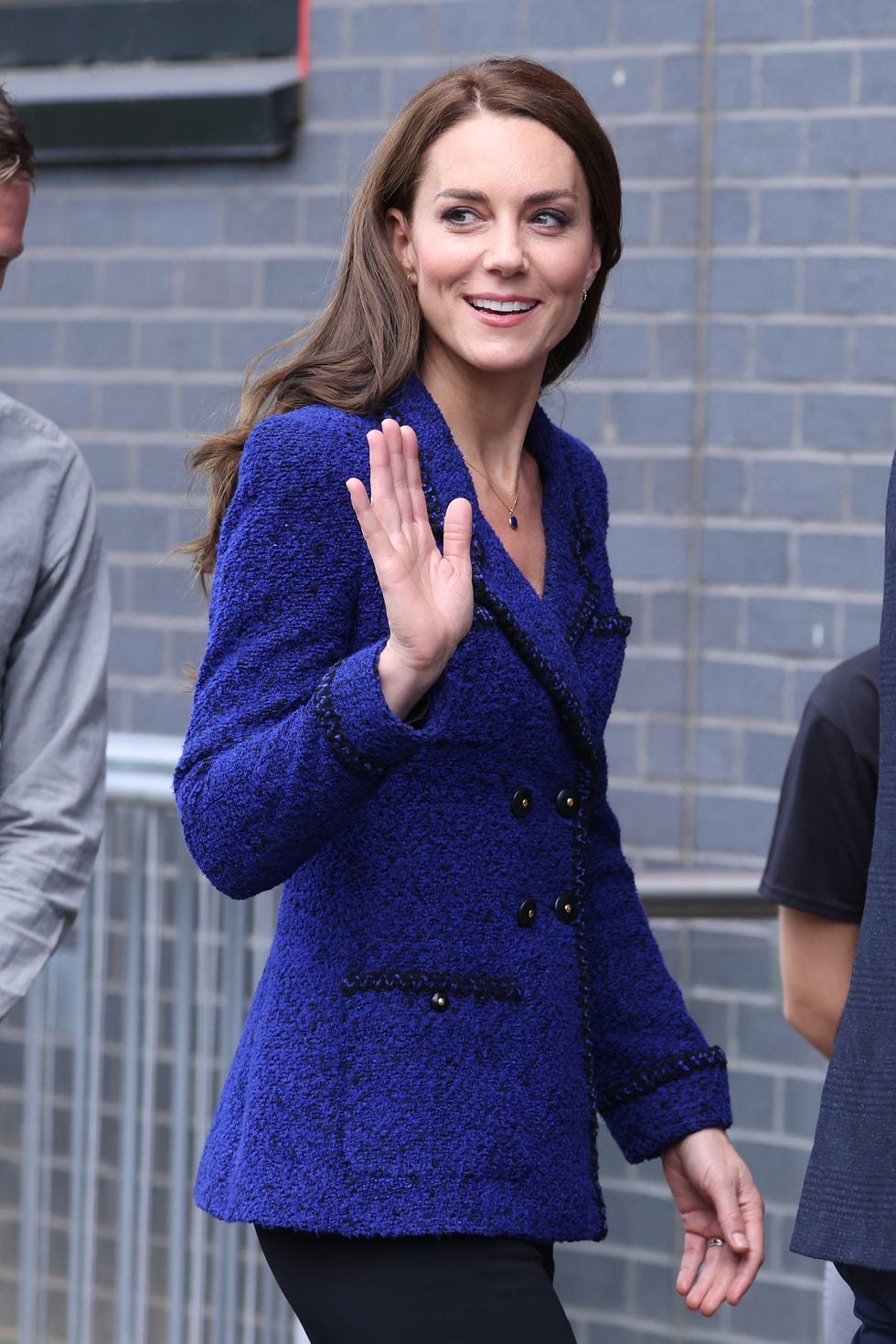 Kate Middleton Wears Vintage '90s Chanel Blazer With Black Slacks