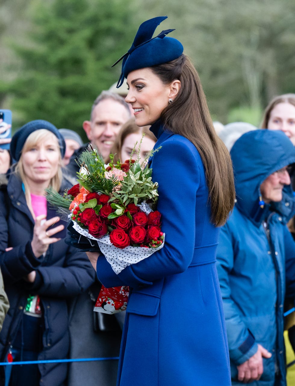 the british royal family attend the christmas morning service