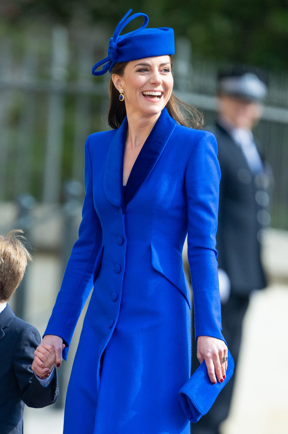 the british royal family attend easter mattins service