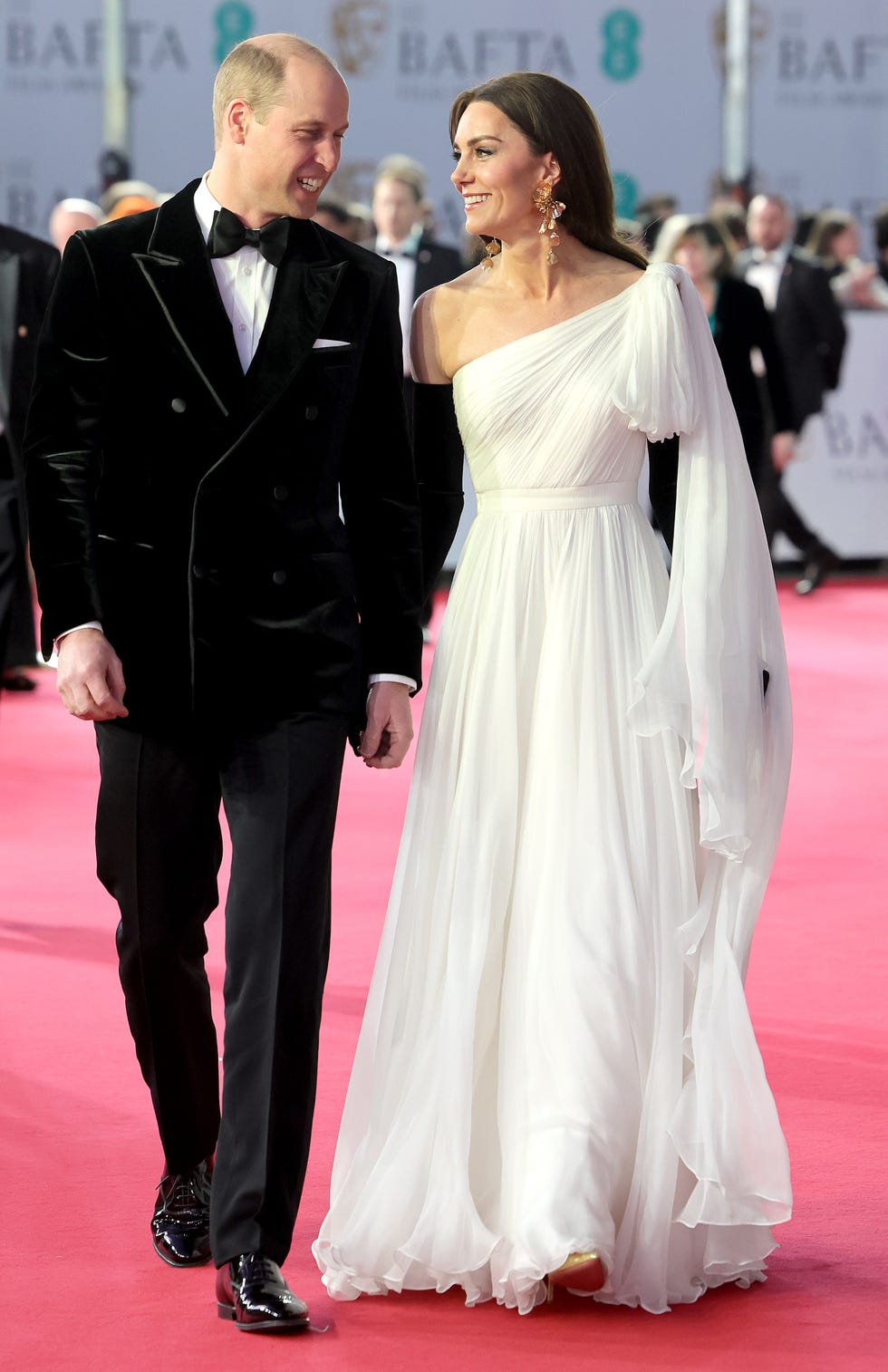 the prince and princess of wales attend the ee bafta film awards 2023