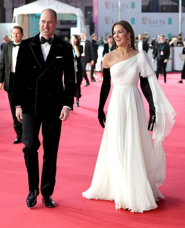 the prince and princess of wales attend the ee bafta film awards 2023