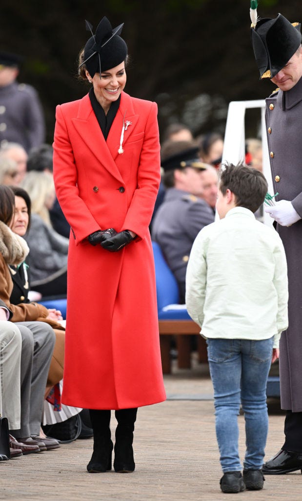 the prince and princess of wales visit the welsh guard