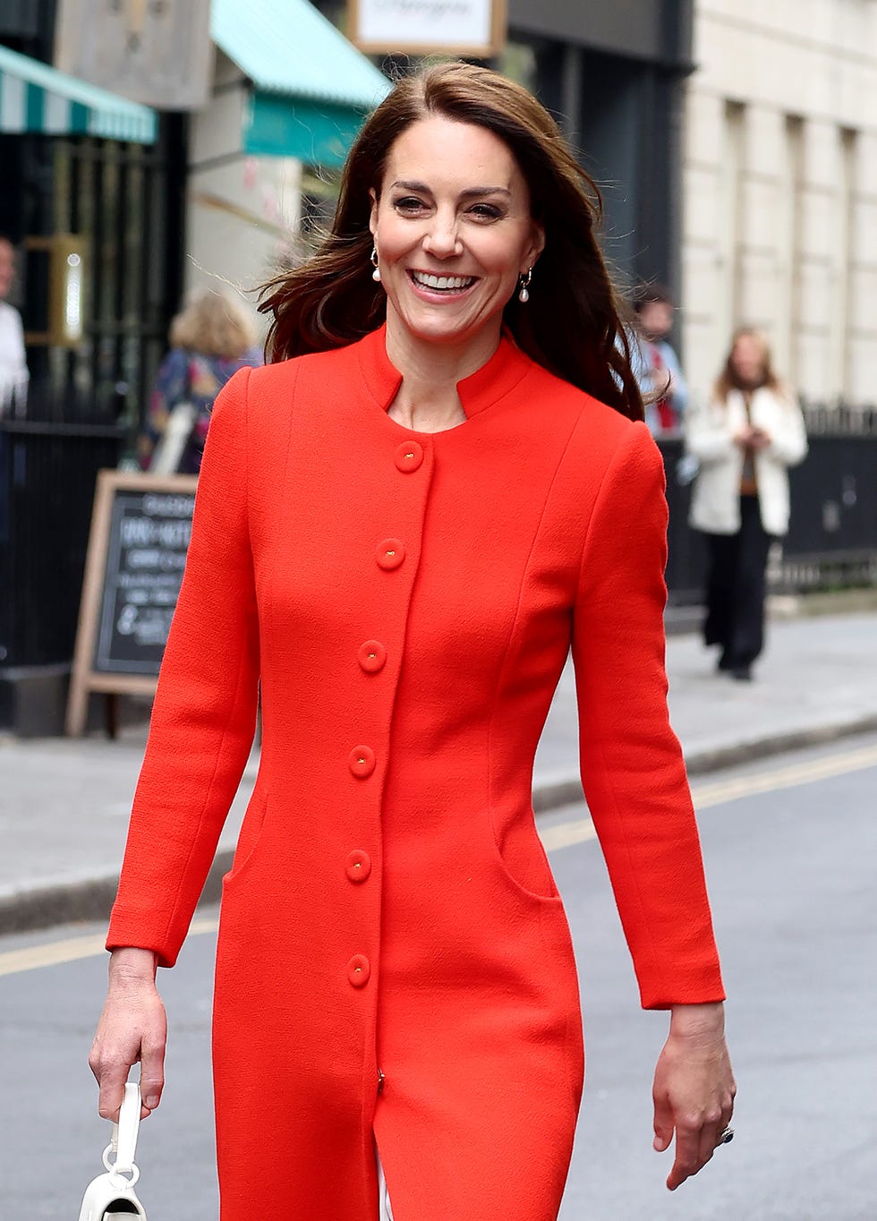 The Prince and Princess of Wales visit Soho.