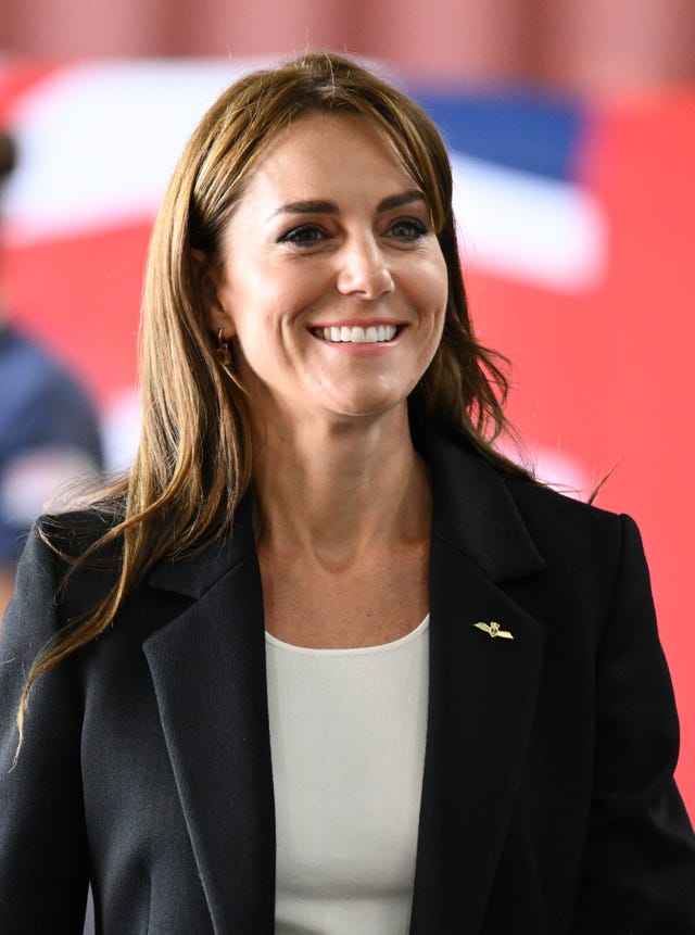princess of wales visits royal naval air station yeovilton