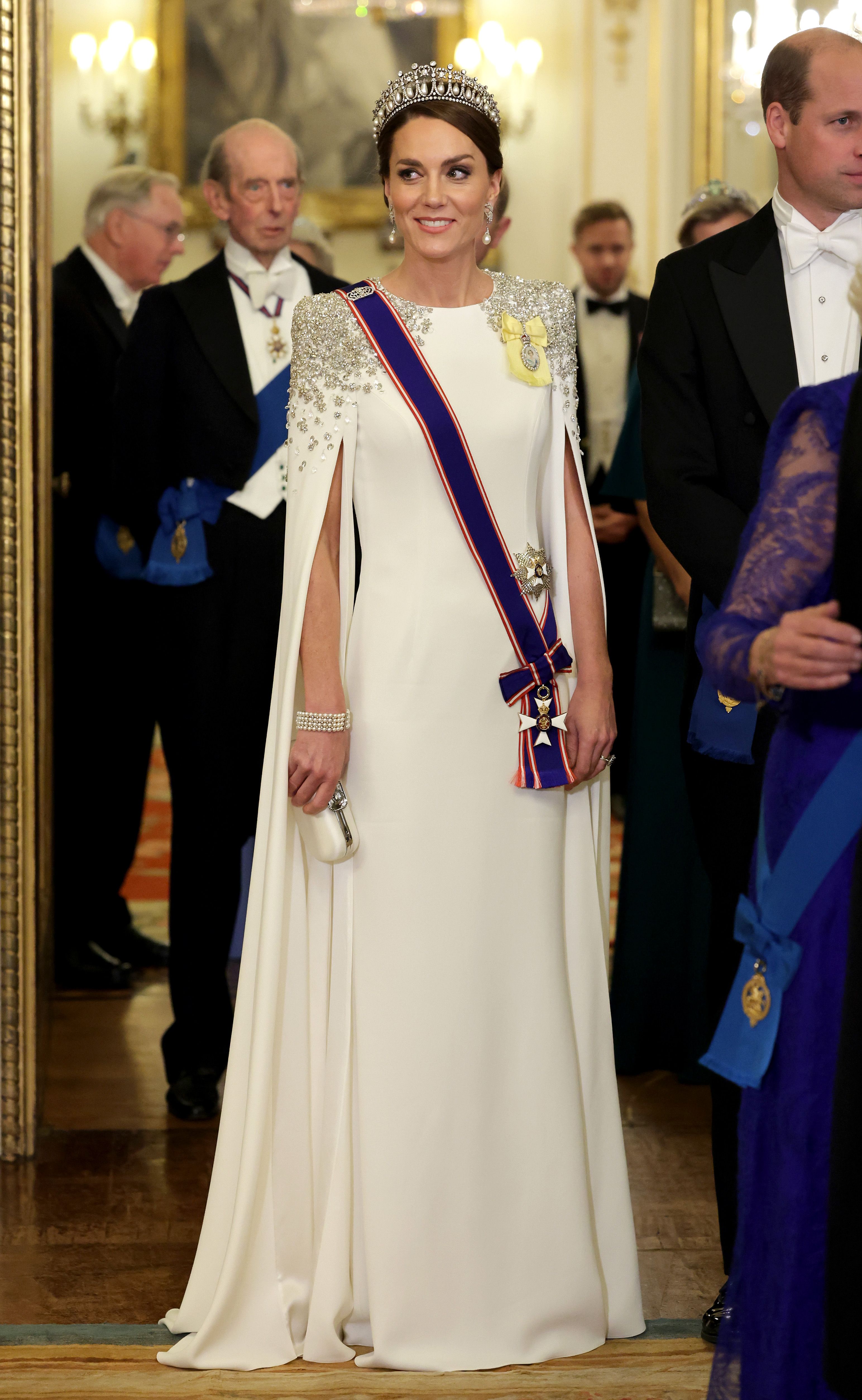 Duchess Kate: Embroidered Ice Blue Gown by Jenny Packham | Princess Kate