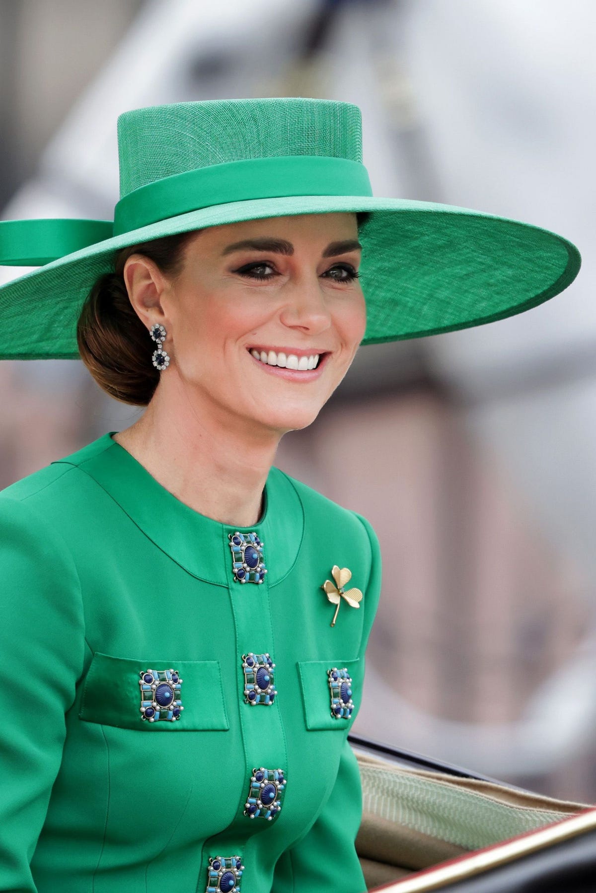 Kate Middleton Wears Emerald Green Outfit at Trooping the Colour 2023