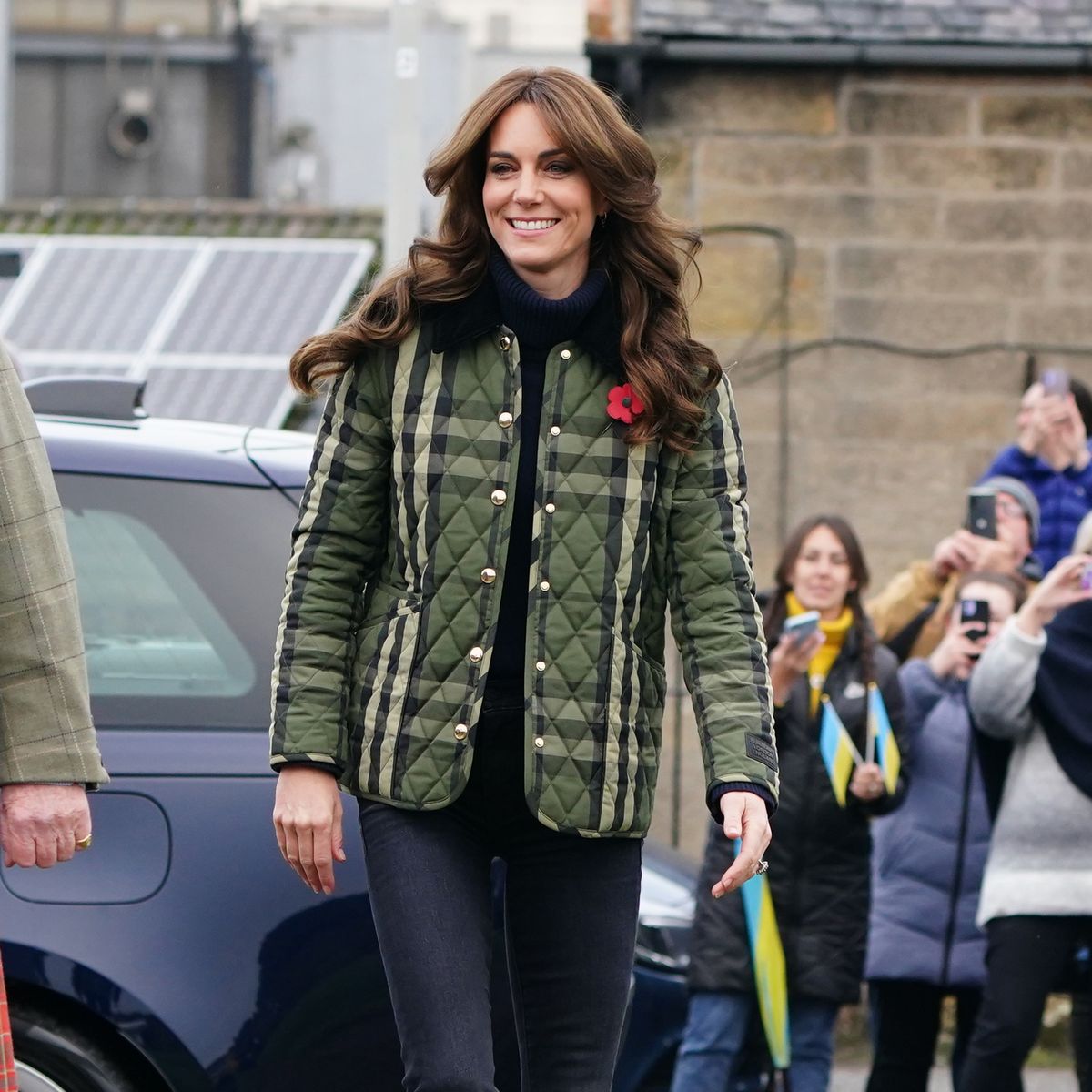 Kate Middleton Wears Quilted Burberry Jacket in Scotland, Photos