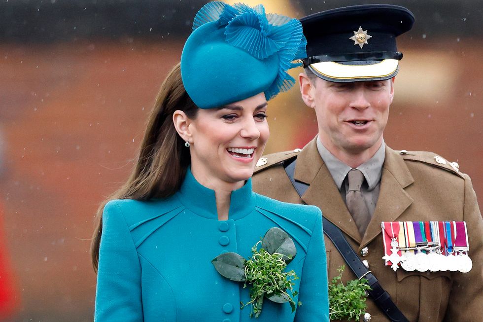 the prince and princess of wales attend the 2023 st patrick's day parade