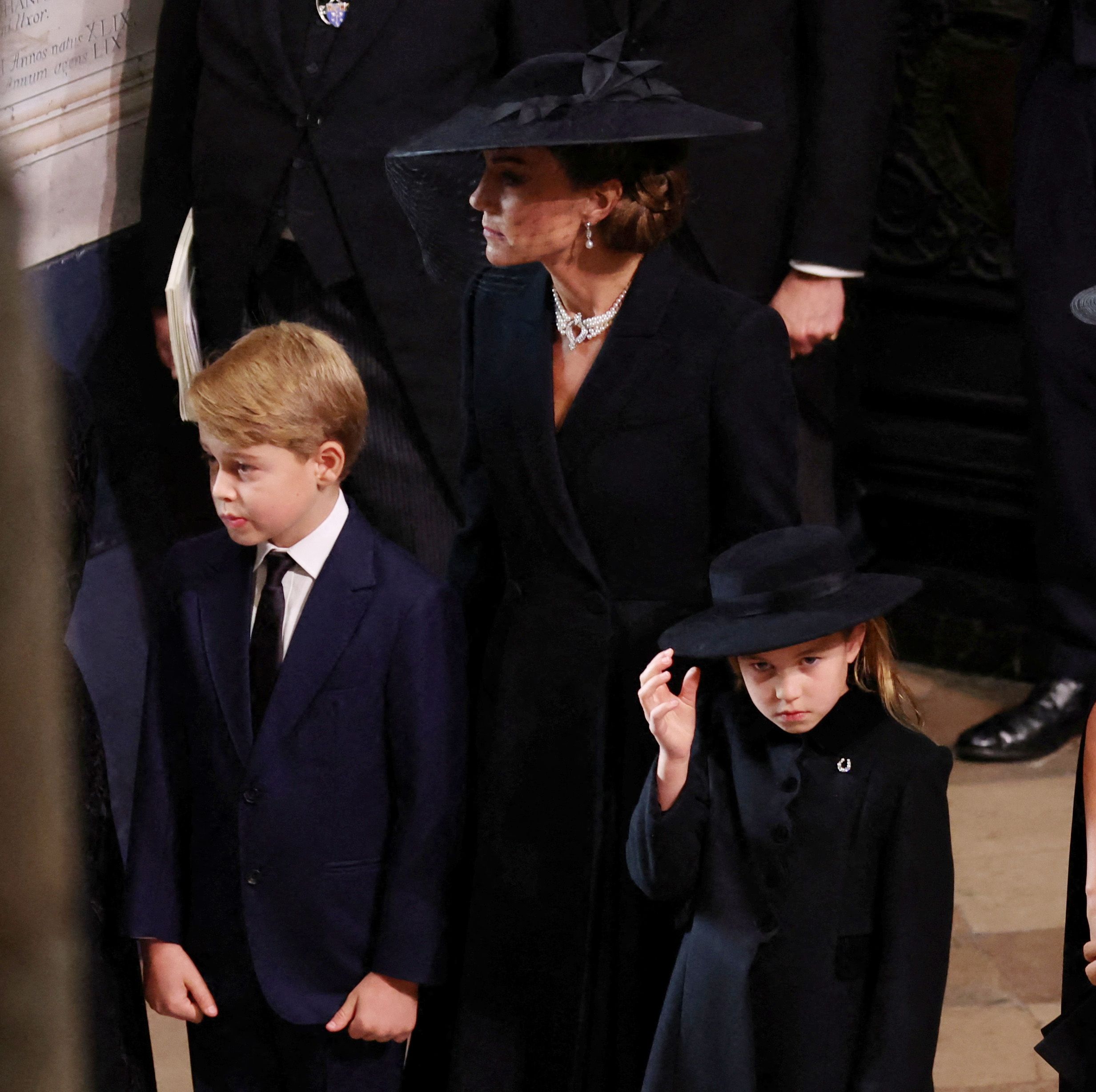 Princess Charlotte Wears a Horseshoe Brooch to Queen Elizabeth's Funeral
