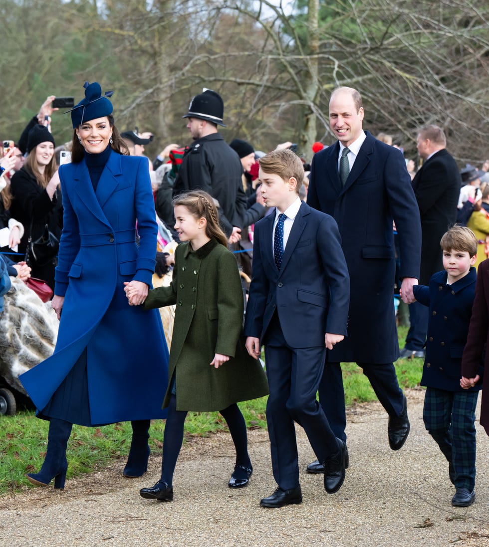 the british royal family attend the christmas morning service