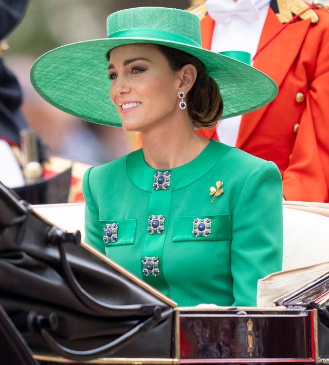 What Kate Middleton's Green Outfit Symbolizes at Trooping the Colour 2023