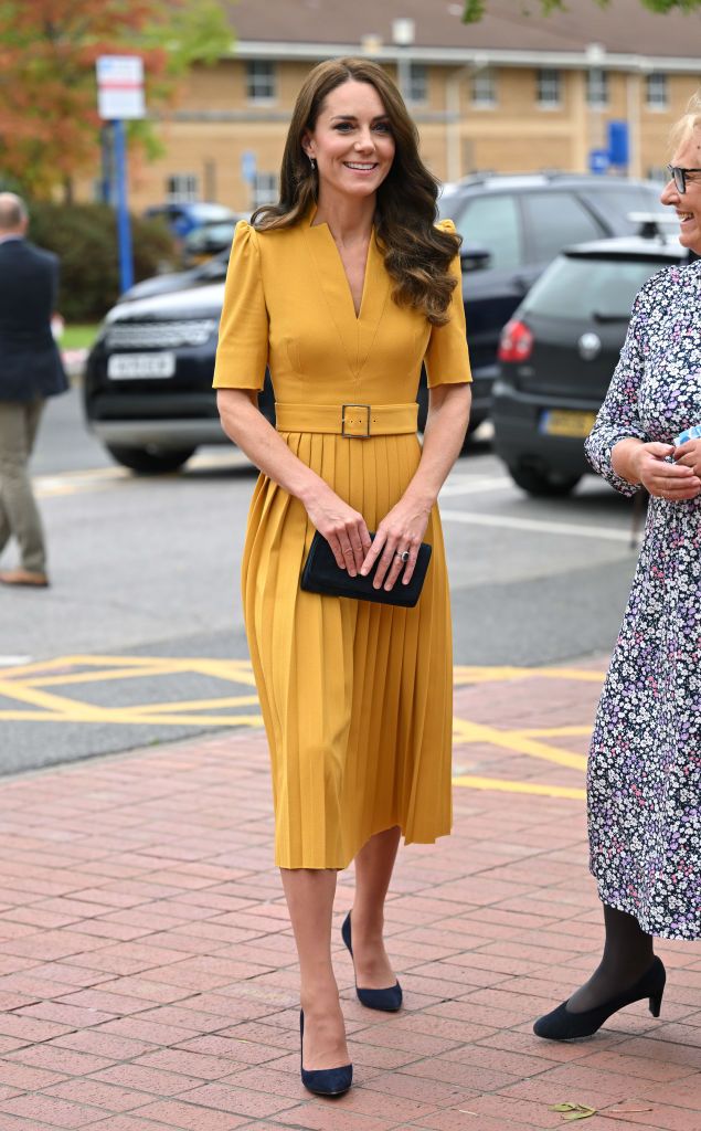 Kate Middleton steps out in white suit for today's appearance