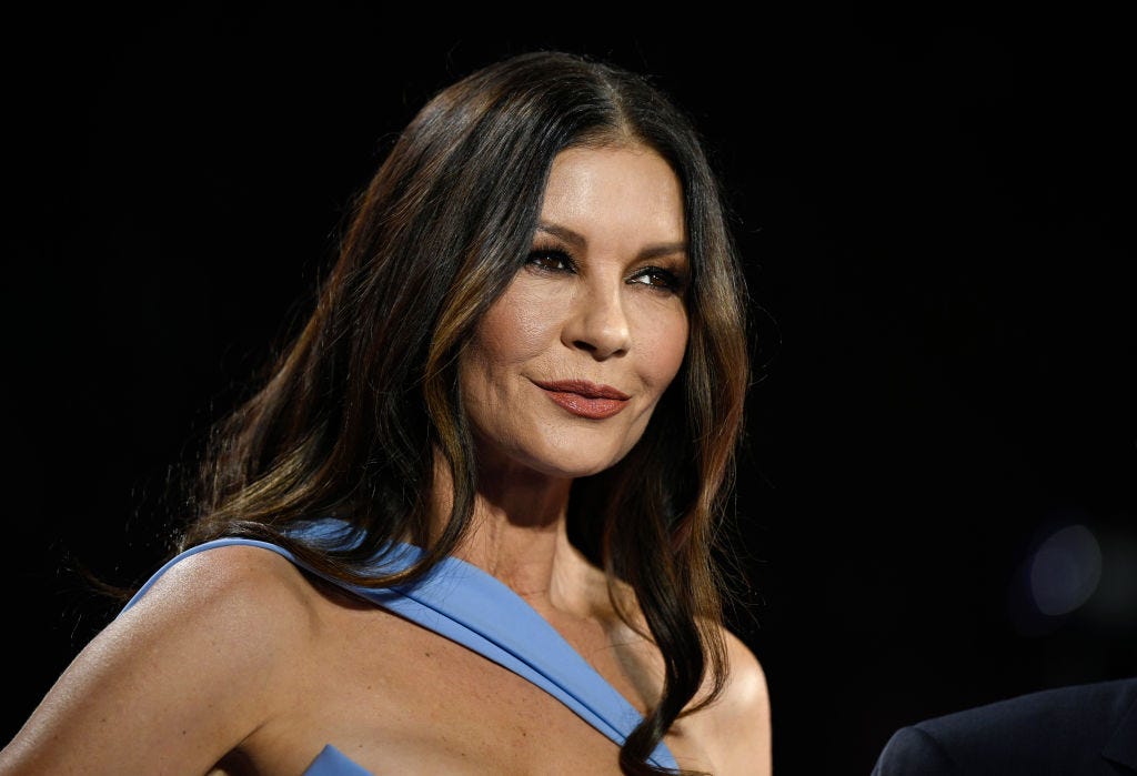 catherine zeta jones blue gown