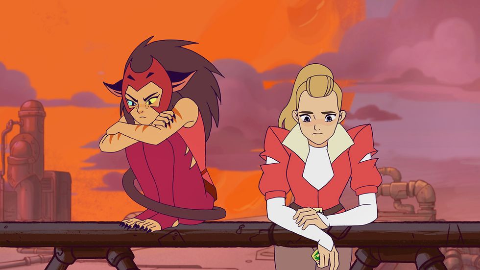 catra and adora from she ra and the princesses of power