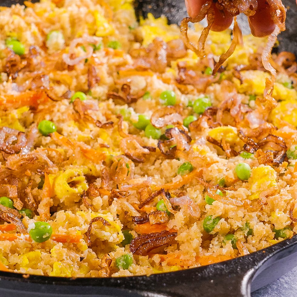 Best Cauliflower Fried Rice Recipe - How To Make Cauliflower Fried Rice