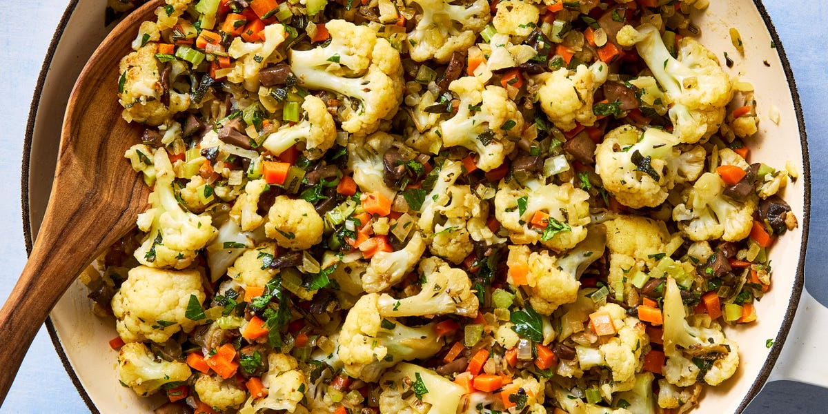 preview for Cauliflower Stuffing Is The Low-Carb Side Everyone Wants This Thanksgiving