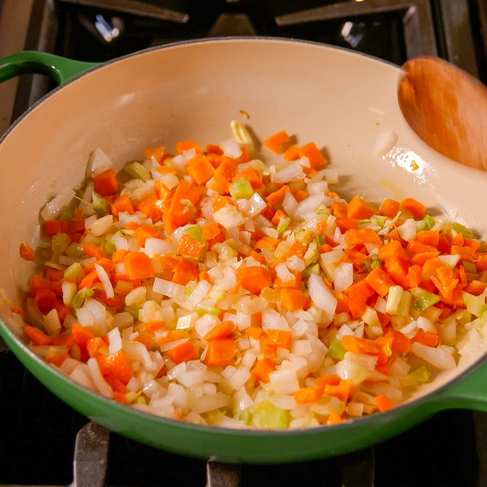 cauliflower and veggies in a stuffing