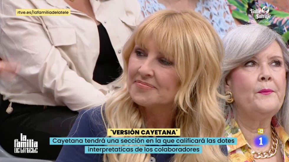 cayetana guillen cuervo en la familia de la tele