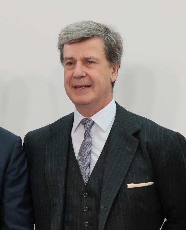 cayetano martinez de irujo and barbara mirjan attending 35 anniversary el mundo and 22 edition el mundo awards in madrid on thursday, 5 december 2024.