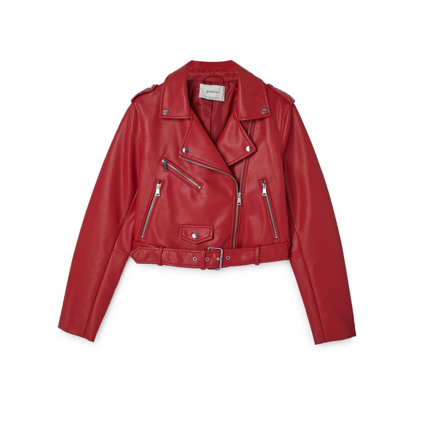 Chaqueta polipiel clearance roja