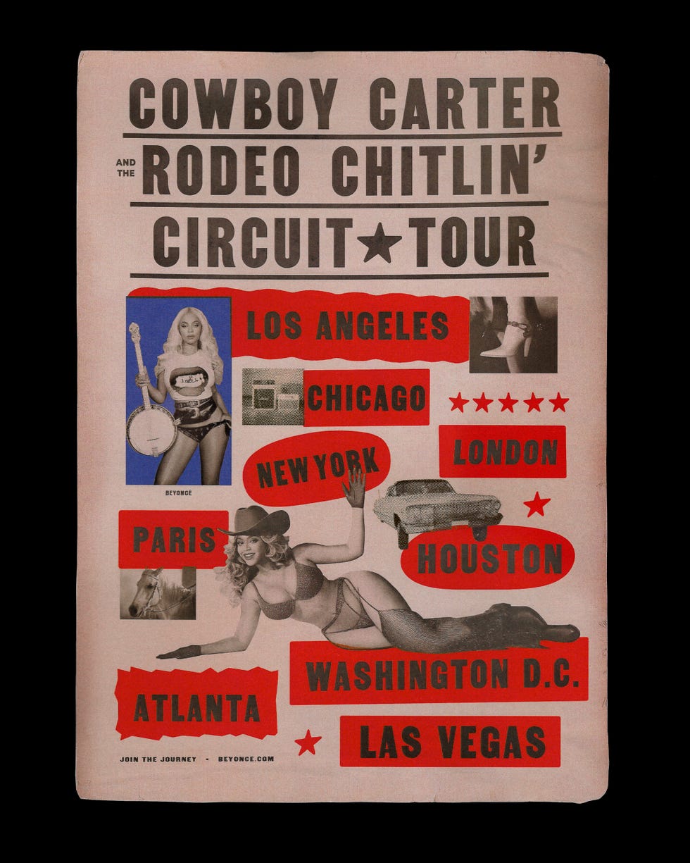 promotional poster for cowboy carters rodeo chitlin circuit tour