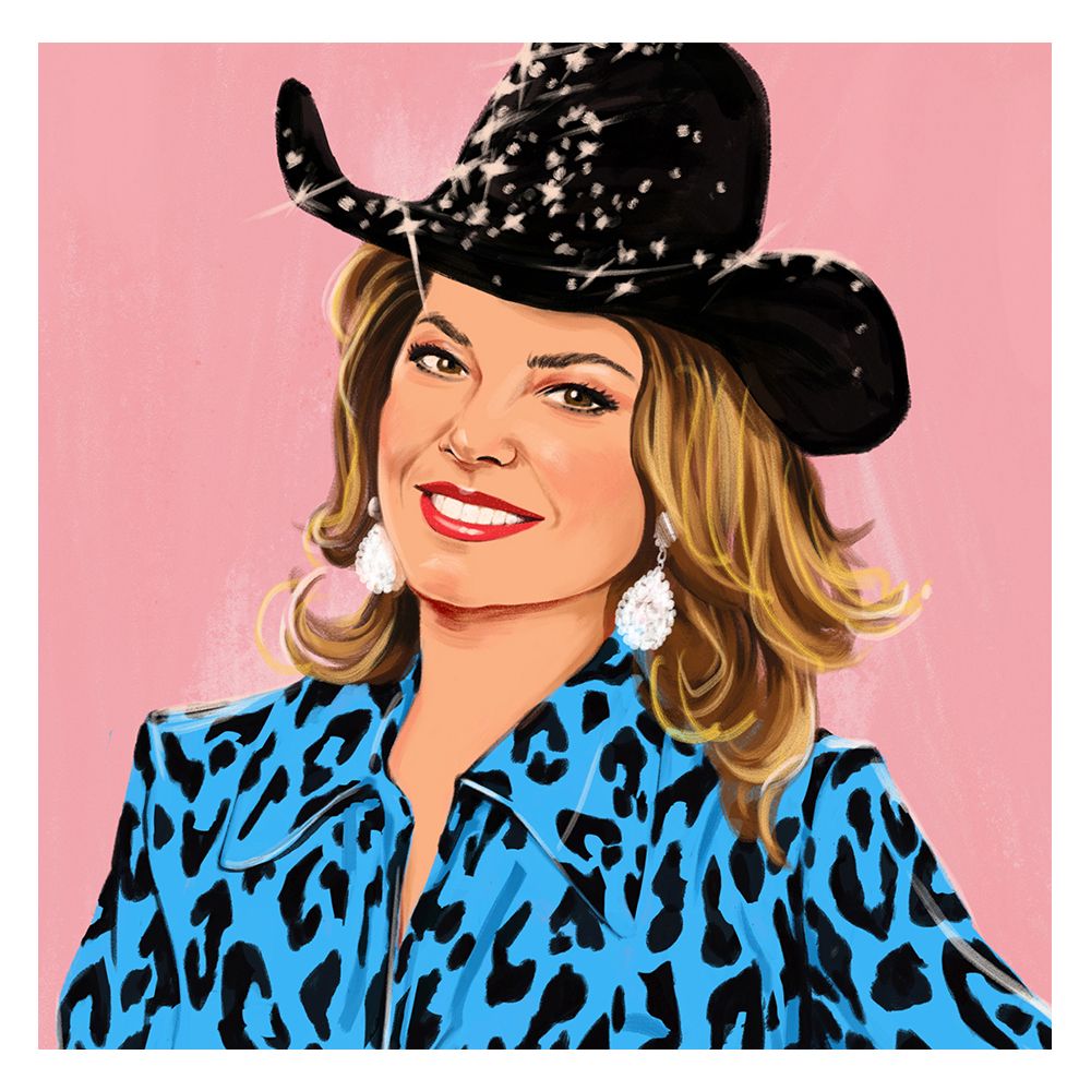 shania twain knows the power of leopard print