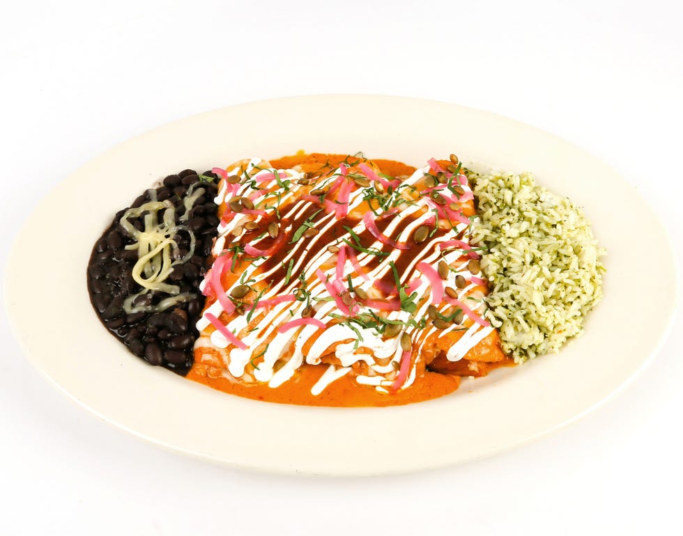 the cheesecake factory added a ton of new items including the sweet potato enchiladas