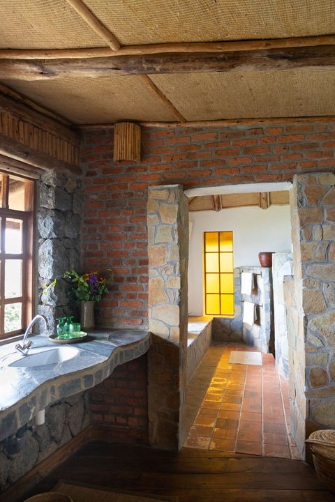 through the use of local, natural materials and craftsmanship, the private bandas at virunga lodge manage to feel both luxurious and timeless