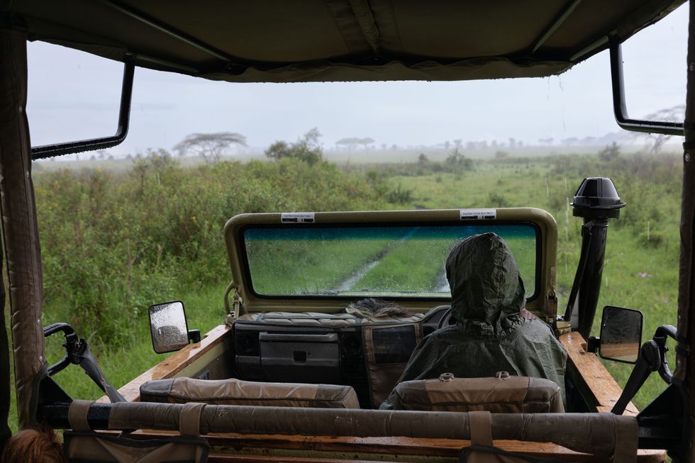 a sudden rainstorm put lailatu kivuyo, my safari guide, to the test as she navigated our land cruiser along the muddy tracks