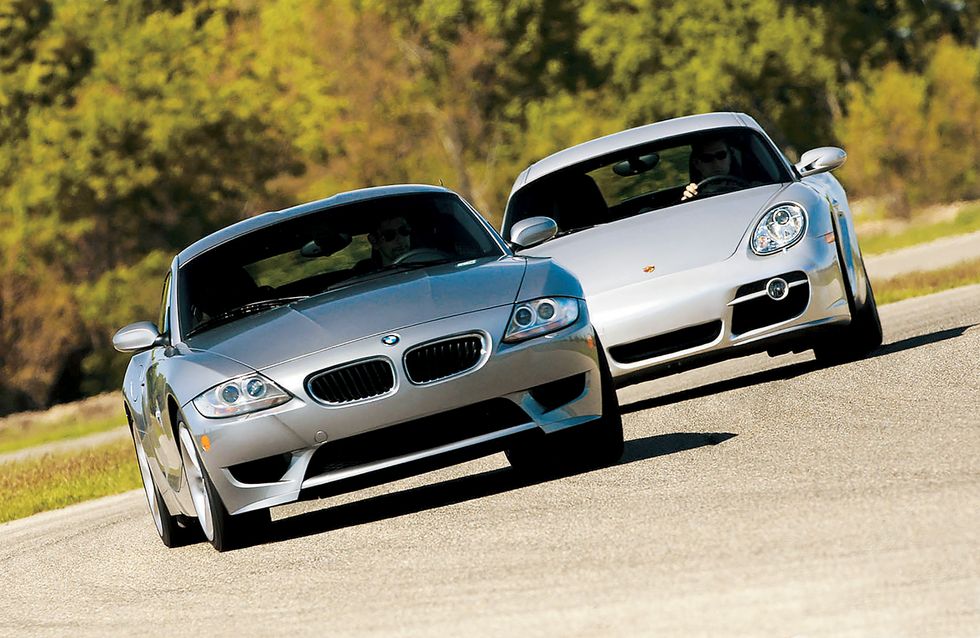 2006 bmw z4 m coupe and 2006 porsche cayman s