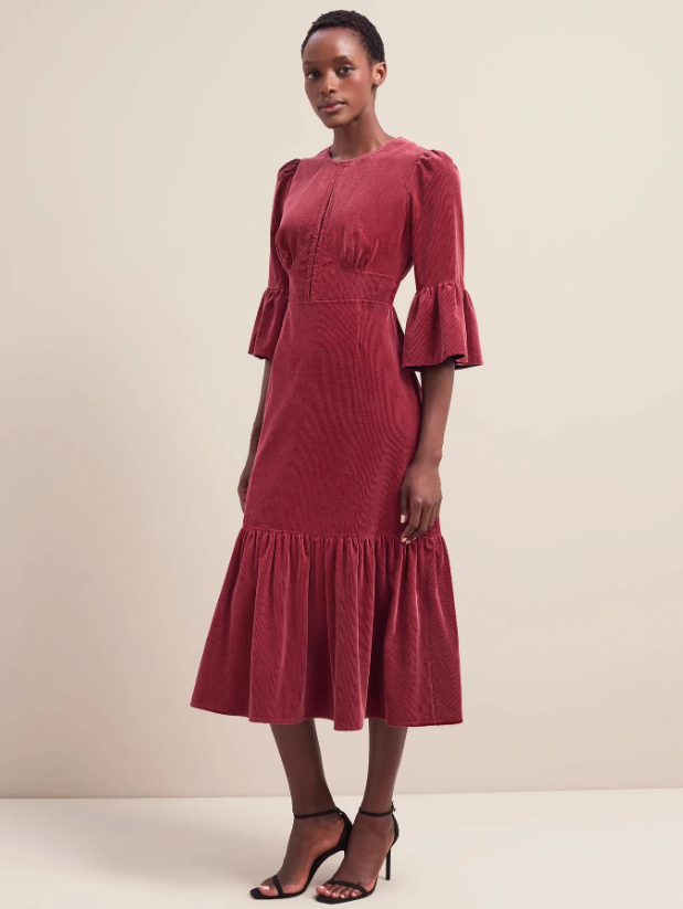 cefinn daphne round corduroy dress