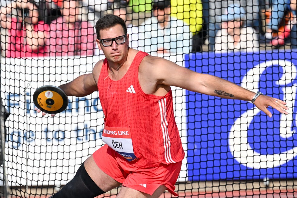 turku (finland), 17/06/2025. kristjan ceh of slovenia competes in the men discus event at the paavo nurmi games as part of the 2025 world athletics continental tour gold, in turku, finland, 17 june 2025. (finlandia, eslovenia) efe/epa/kimmo brandt 