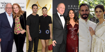 celebrities and their rich partner