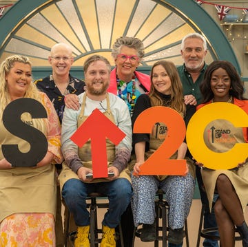 bake off stand up 2 cancer, noel fielding, matt lucas, prue leith, paul hllywood, gemma collins, tim key, jessica hynes aj odudu