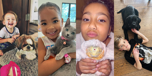 celebrity children with pets