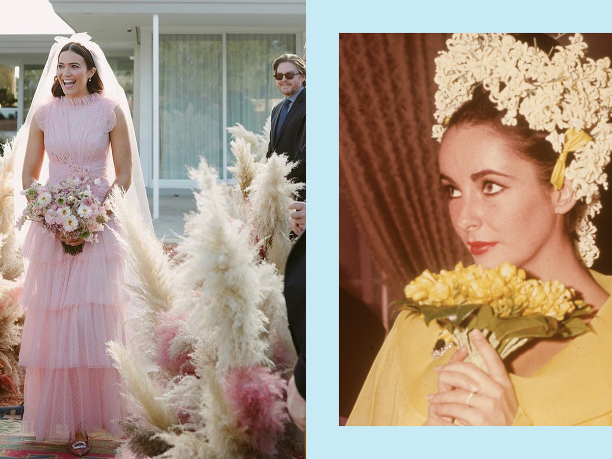 Celebrity Brides Who Wore Bold Colors on Their Wedding Days