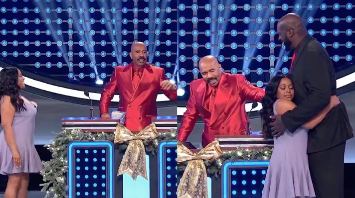 celebrity family feud sherri shepherd shaquille oneal flirting